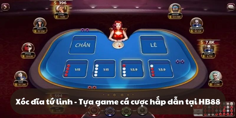 Xóc đĩa tứ linh – Tựa game cá cược hấp dẫn tại HB88